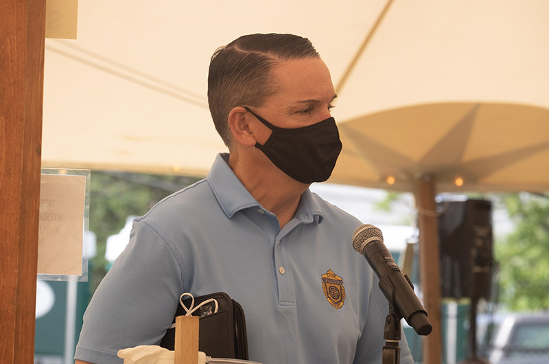 Police chief Mark Saloio persuaded voters to keep fund the regional tactical team response unit.