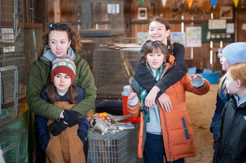 [l-r] Maddy Coulter and Juniper Begin, Wrenn Robertson and Penny Athearn.