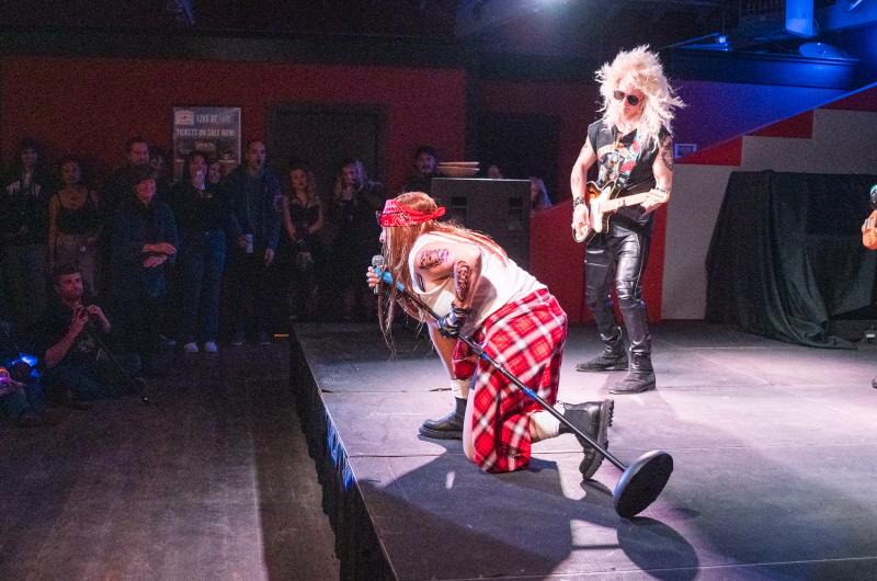 Tracey Stead & Sons rocked the stage as Guns 'N Roses.