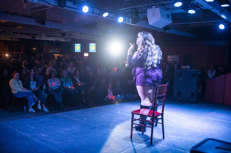 Trey Johnson shows their inner diva as Beyonce.