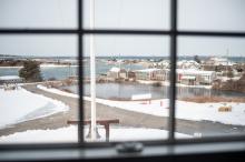 The view of Menemsha from the Coast Guard station.